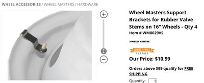 Valve stem brackets