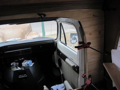 Glued and screwed new plywood